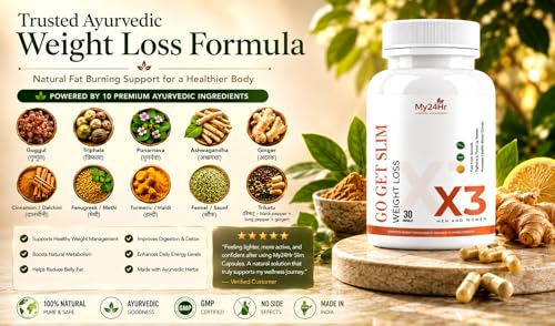 Image of Go Get Slim | Natural Weight Loss Supplement | Ayurvedic Fat Burner for Men & Women | Boost Metabolism | Stay Fit & Healthy Naturally