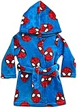American Hero Little Boys' Red Skulls Fleece Bathrobe S/4-5