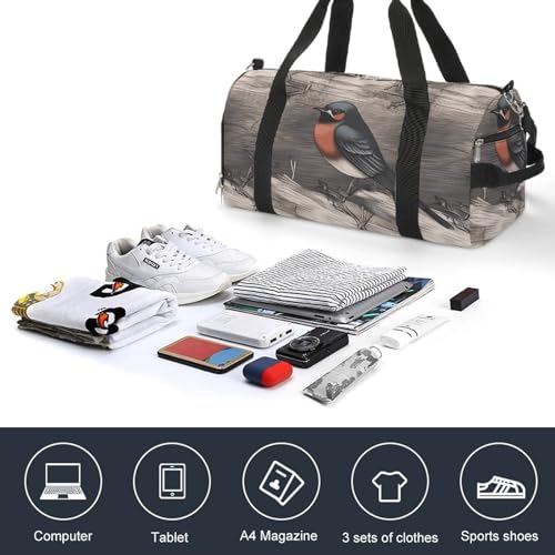 Sac de gym et sport avec compartiments hirondelle grange graphite