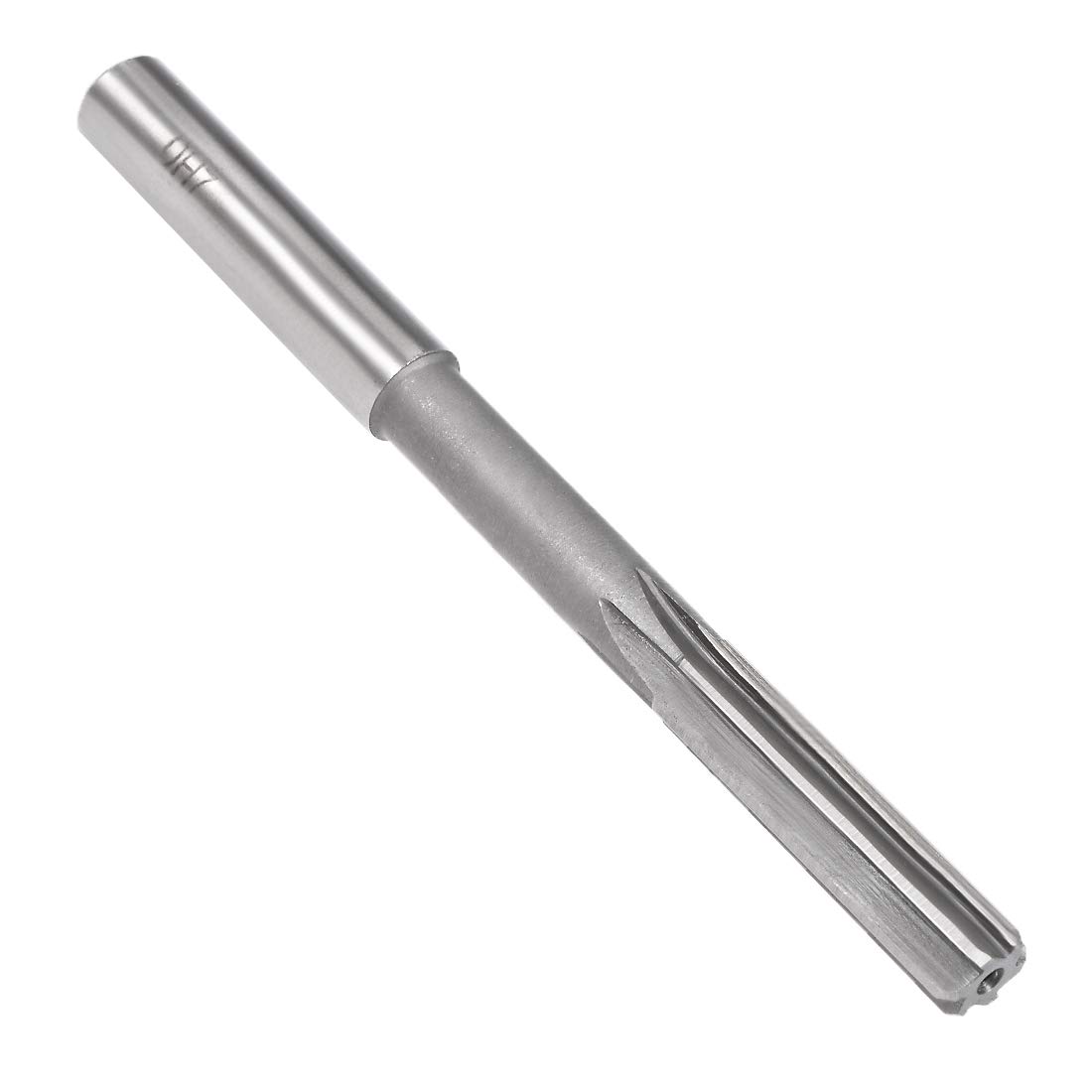uxcell Chucking Reamer 10mm, H7 HSS Lathe Machine Reamer 6 Straight Flutes, Round Shank Milling Cutting Tool, Metric Reaming Drill Bit for Stainless