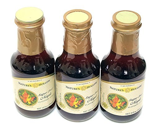 Nature's Hollow Maple Sugar-Free Syrup, Pack of 3