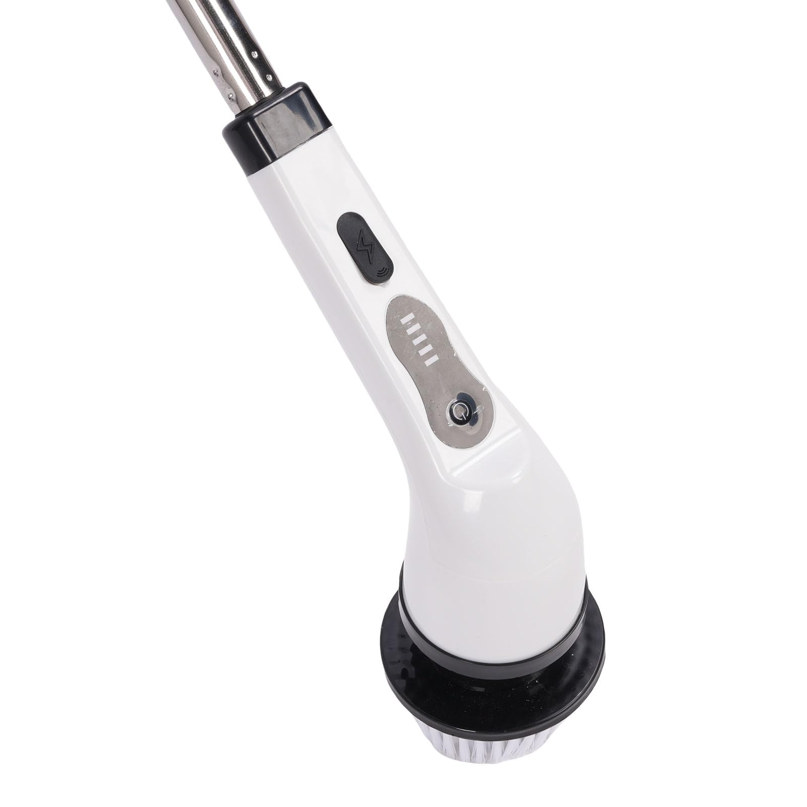 Estropajo eléctrico para baño, IPX7, resistente al agua, con 9 cabezales intercambiables, mango telescópico para suelos, muebles, cocina, coches e interiores