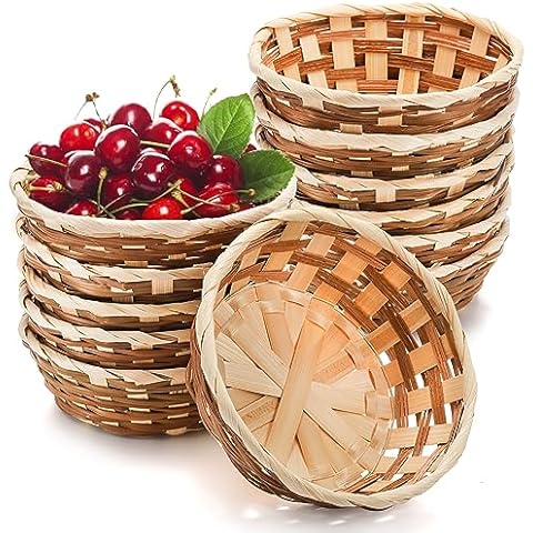 Nicunom 12 Pack Round Gift Baskets Cover