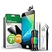 GIGA Fixxoo Display-Set für iPhone 7 Plus | SCHWARZ | vormontiertes Reparatur-Set komplett mit Frontkamera & Werkzeug-Kit, Ersatz Bildschirm | Retina LCD Glas mit Touchscreen