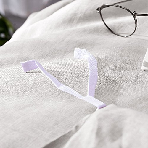 Lausonhouse Pure Linen Duvet Cover Set,Luxurious 100% French Flax Duvet Cover Set - Full/Queen - Gray #TOP5
