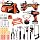 Kids Tool Set 49 PCS, Portable Tool Bag with Battery Powered Toy Drill & Adjustable Belt, Pretend Play Toddler Tool Set, Cons