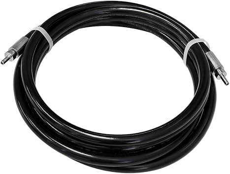 Thermoplastic Hydraulic Hose Assembly 1/4" Nominal Hose Size 1/4" Tube Adapter 316 SS End Connections 240" Overall Length 5000 psi SAE 100R8