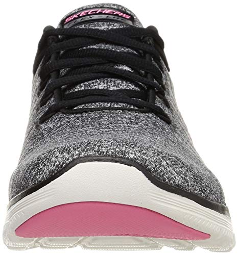 Image of Skechers Women's Flex Appeal 4.0 Sneaker, BKPK=Black Pink, 9.5