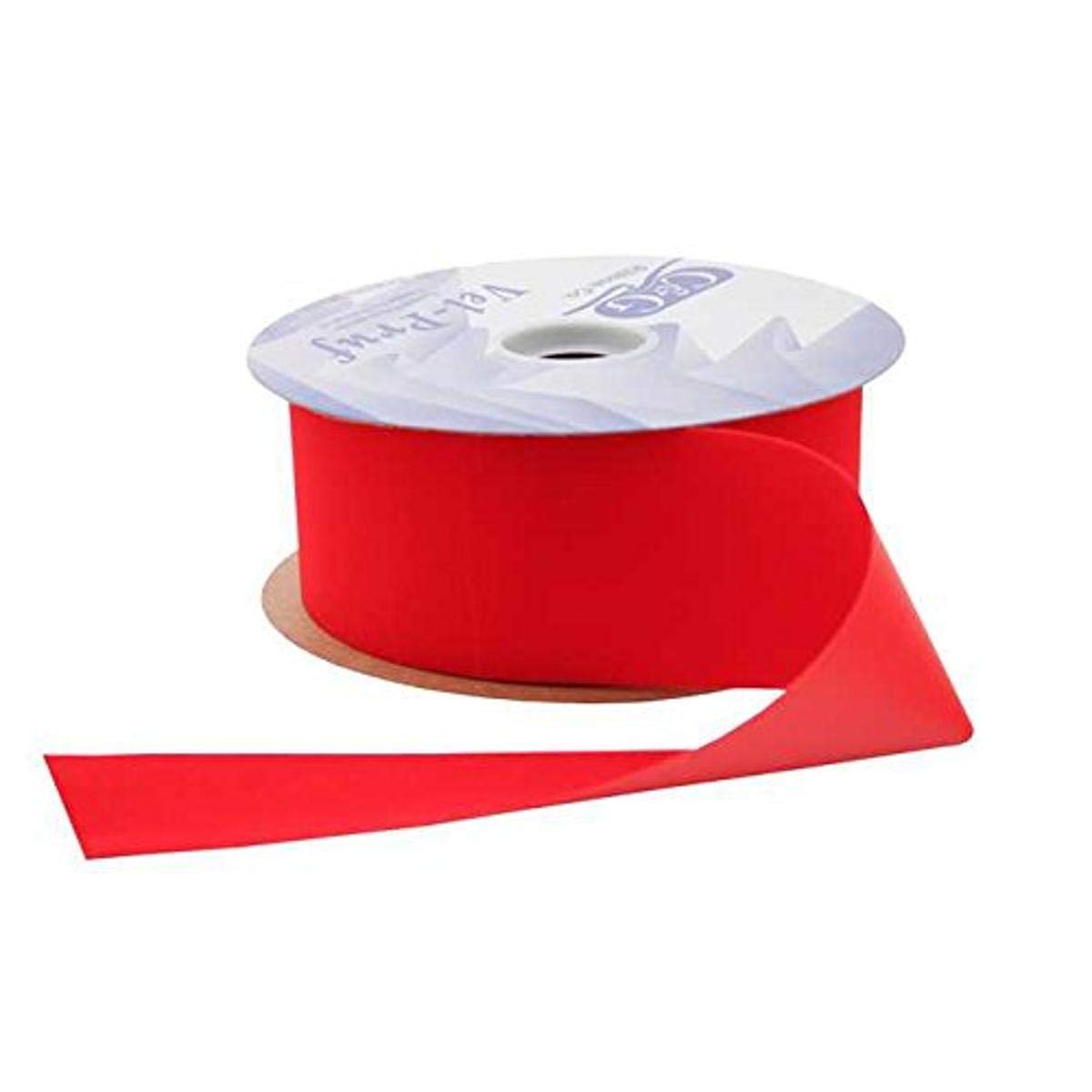 Berwick VEL-040-100-RED Offray C&G Vel-Pruf Velvet Ribbon, Red