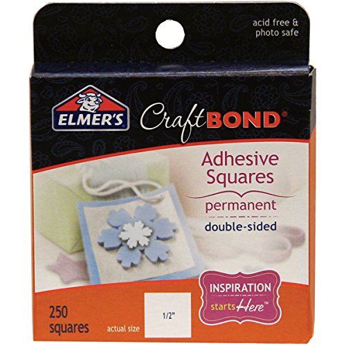 Elmer's CraftBond Adhesive Squares, Permanent, 250 Squares