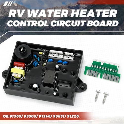 Image of RV Water Heater Control Circuit Board with Fuse Compatible with Atwood Dometic 91226, 93305, 93851, 91346, 91365, GC10A-4E GC6AA-10E GCH6A-10E GCH10A-4E WH6GEA XT WH10GEA,Electric 12 VDC Gas