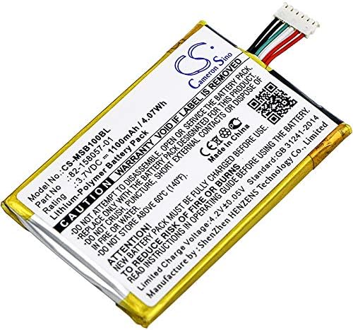 Qigenia 82-158057-01 Replacement Battery for MotoroIa SB1 SB1B-SE11A0WW SB1-HC,Battery (1100mAh/3.7V)