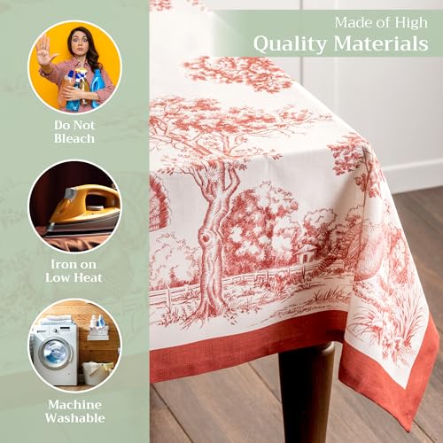 image for Maison d' Hermine Table Cloth Rectangle Table 100% Cotton 70 x 120 Inc