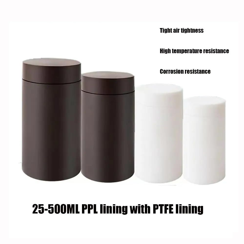Tanque De Digestión De Alta Presión Revestido Con Reactor De Autoclave De Síntesis Hidrotermal Revestido De PTFE De 5-100 Ml(Black,400ml)