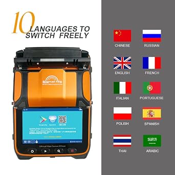 Signalfire AI-9 Fiber Optic Splicer AI9 Fusion Machine 6 Motors Optical Fiber Welder Splicing Machine Built in OPM VFL