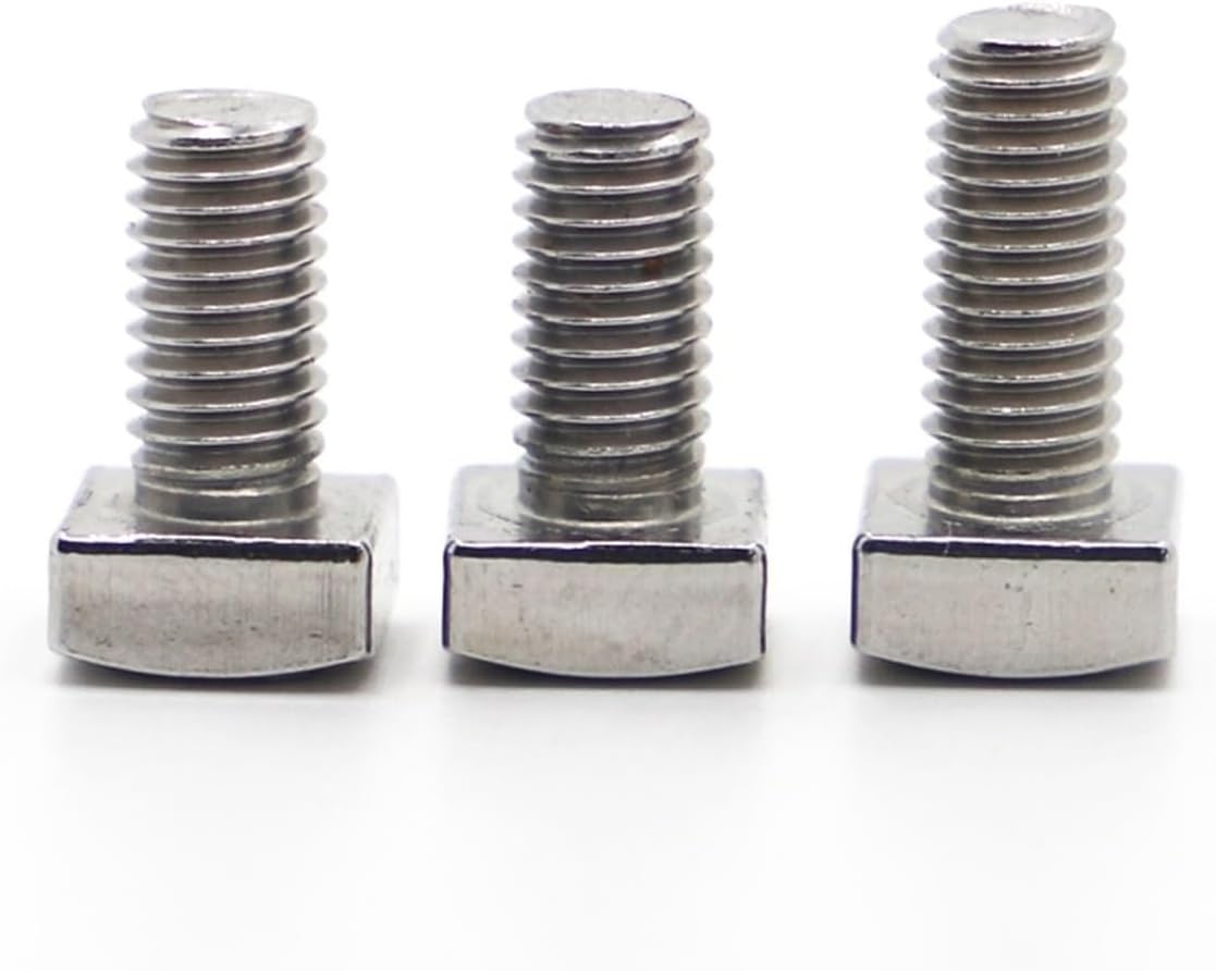 T-Head Bolts Hammer Head Bolt t Screw M5 M6 M8 304 Stainless Steel Square Head Screws Bolts M8 2pcs,35mm(M5*12mm)