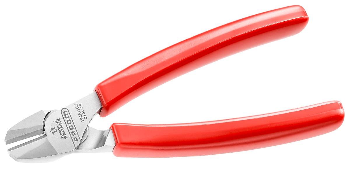 Facom Diagonal Cutting Pliers, Red, 160 mm