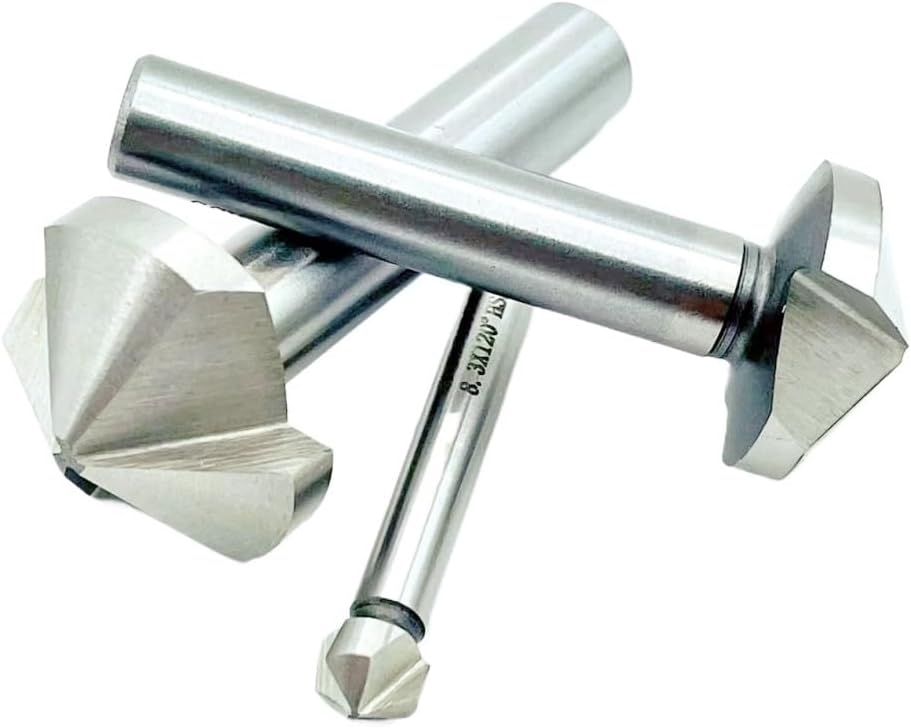 3 Flute HSS Countersink Drill Bits, 120 Degree Chamfer Cutter, End Mill for Wood Tool 1pc(14mm)