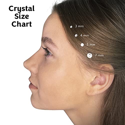 blinger Pacote de refil de cristal | 5 discos - 75 cristais de vidro de corte preciso | Ferramenta d