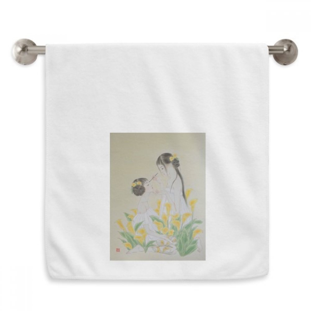Serviette de toilette diadème fleur pour rituel de bain doux