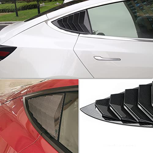 Tesla Model 3 Carbon Fiber Rear Window Cover - Sporty Upgrade