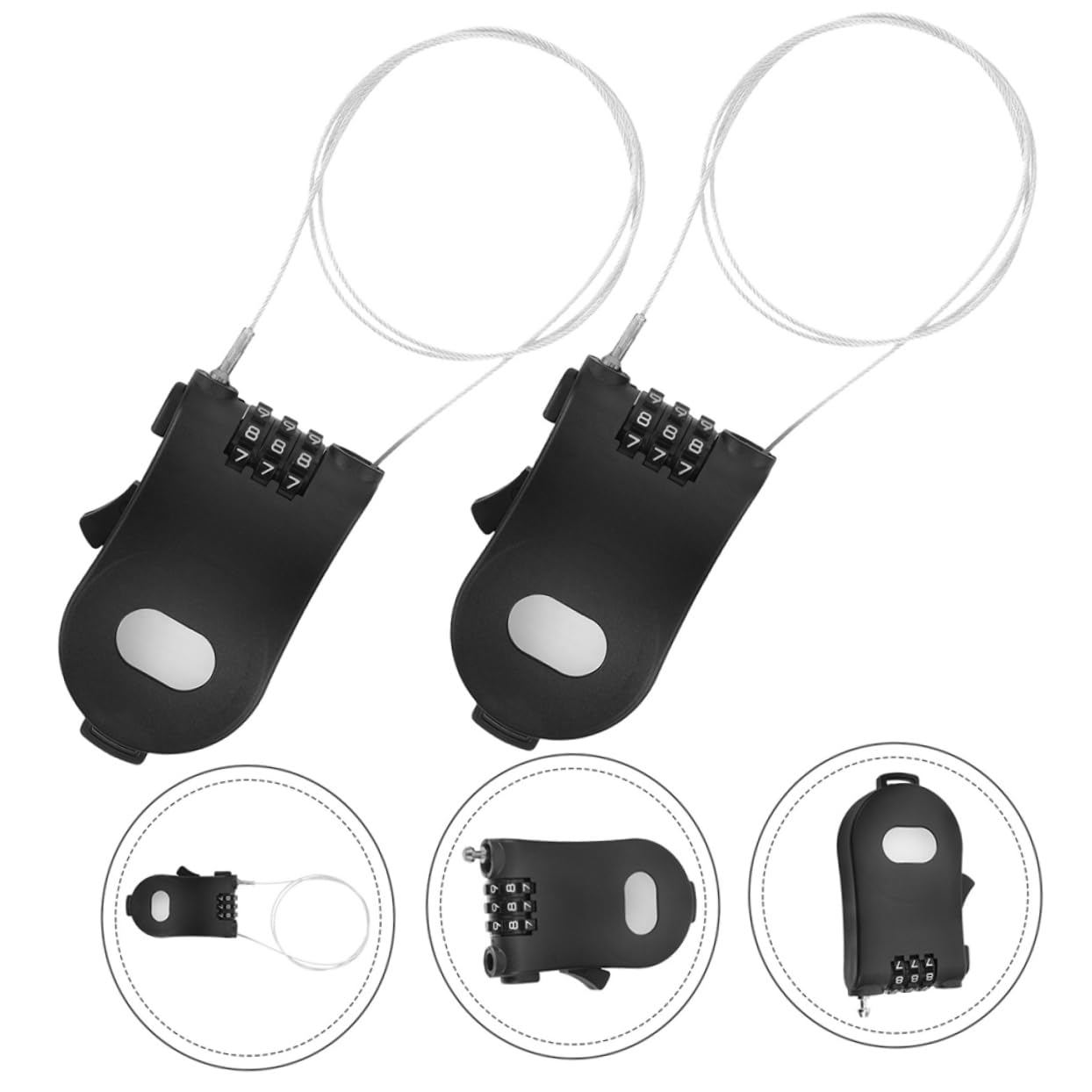 INOOMP Lot De 4 Cadenas Rétractables Pour Ski Snowboard Trottinette Équipement Polyvalent 2 Pièces X 4
