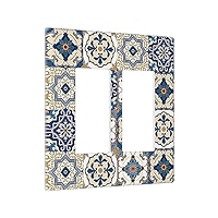 Xuejiaku Decorative Outlet Covers Boho Minimalist Vintage Wildflowers Plant 1 Gang Duplex Light Switch Cover Plate Electrical Switch Plate Covers Wall Plates Receptacle Cover For Bathroom Bedroom