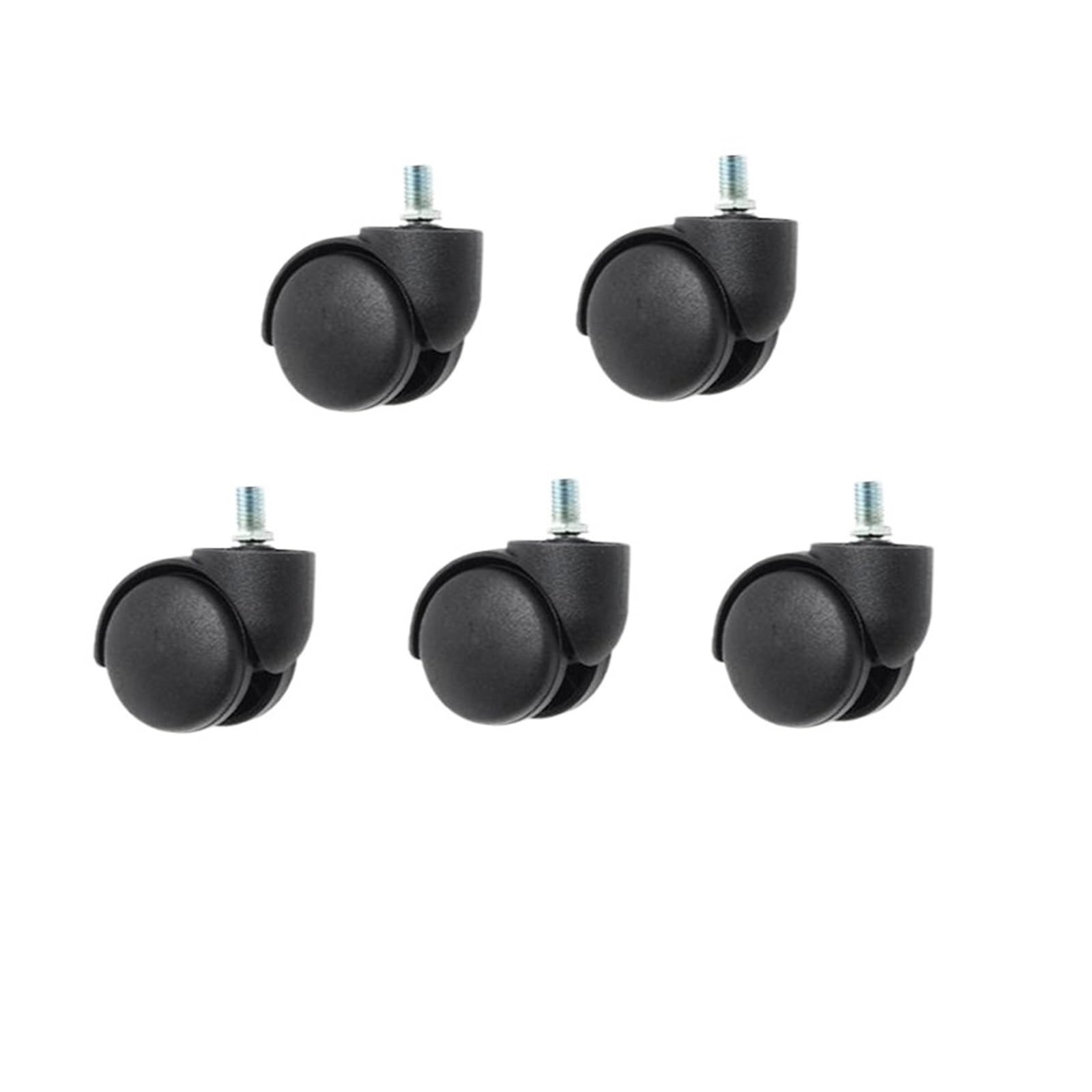 Mxxdmopd Screw-Matte-10Mm 10Mm/11Mm 2 Inch Circlip/Screw Pu Office Chair Casters Large Swivel Wheels Silent(Screw-Matte-10Mm)