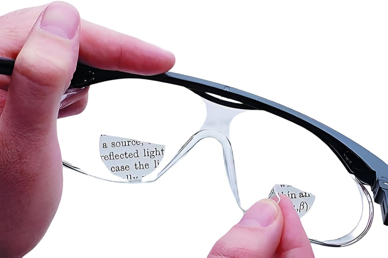 Calabria Hydrotac OPTX 20/20 Stick On BiFocal Reading Lenses Magnifying Adhesive Lens Stick-On Sunglasses Magnifier Reusable