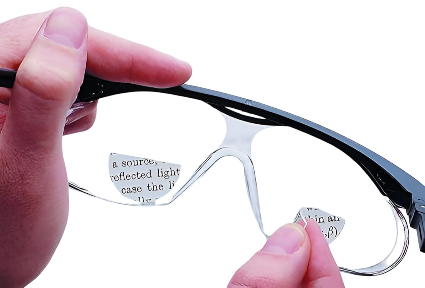 Calabria Hydrotac OPTX 20/20 Stick On BiFocal Reading Lenses Magnifying Adhesive Lens Stick-On Sunglasses Magnifier Reusable