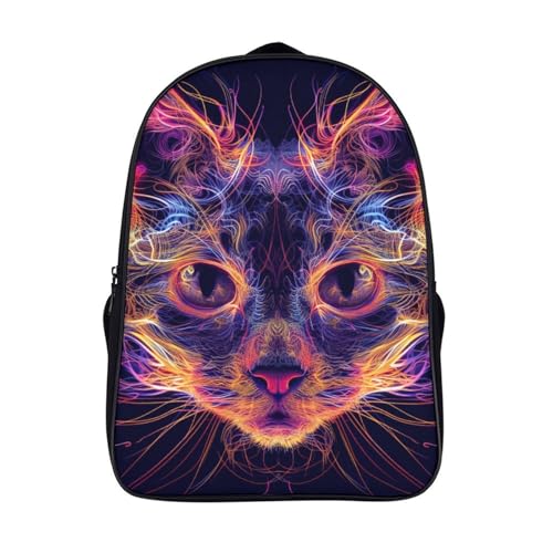 Mochila preescolar Flame Cat y bolso de escuela infantil resistente de 40x28x16cm