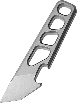 Titanium Alloy Crowbar Tool, EDC Mini Keychain Tool, Multi-Functional Portable Bottle Opener,Pry Bar Tool