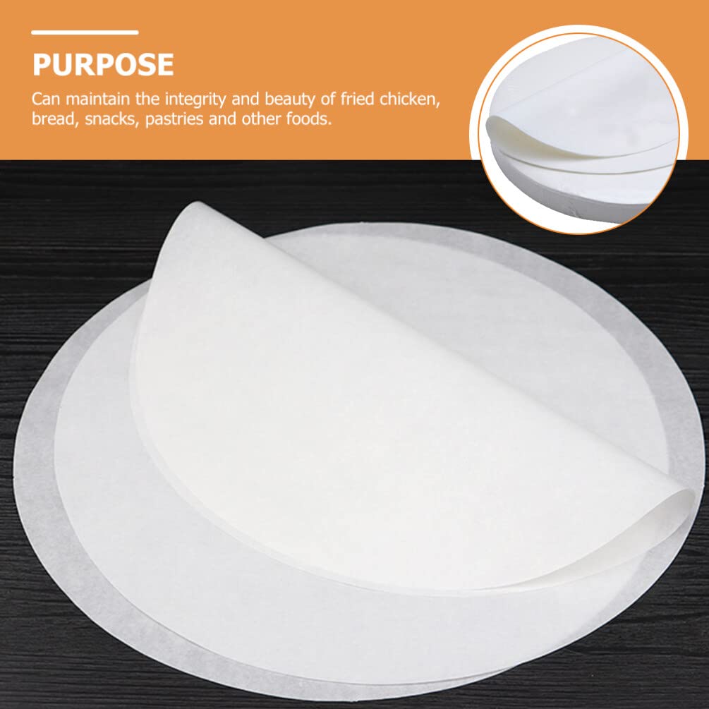 Feuilles de Papier Sulfurisé Rondes 15cm, 500 Feuilles pour Cuisson