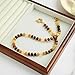 CLASSYZINT Amber Stone Bead Gemstone Necklace for Women Boho Bead Choker Neckalce Natural Stone Necklace 18K Gold Plated Handmade Necklaces