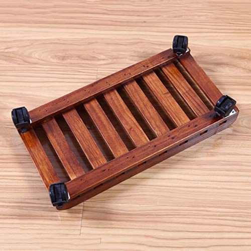 Soporte móvil para computadora HEAIQI modelo 6699 de madera con ruedas para CPU miniatura 6