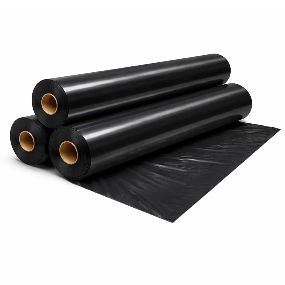 Elixir Gardens Polythene Sheet | Clear, Black, Black & White & Lay Flat Tube Sheeting Options | 1m or 2m Widths & 1m-100m Lengths