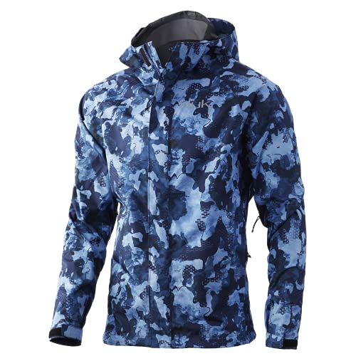 HUK Jaqueta masculina Gunwale Rain Water & Wind proof, San Sal, média