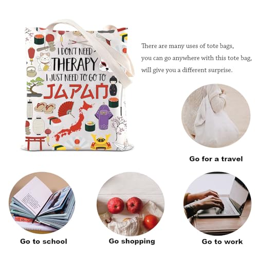 KUIYAI Japan Trip Tote Bag Japan Vacation Shoulder Bag Tokyo Lovers Gift Japanese Theme Souvenir Gift Japan Culture Gift4