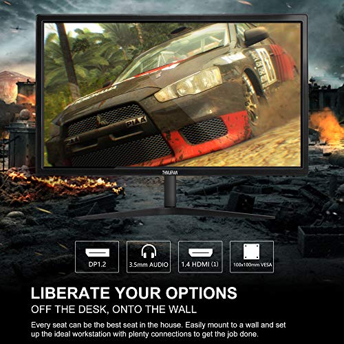 Thinlerain 24 Inch Monitor 144Hz Fhd 1080P 2Ms For Computer&Laptop| Led Monitors Build-In Freesync | 2Ms Response Time | Vesa | Dp Display Port & Hdmi & Usb #TOP2