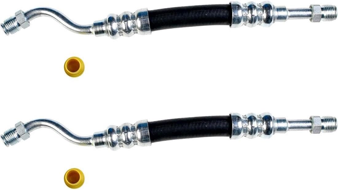 Cylinder Power Steering Cylinder Line Hose Assembly 2PC Replaces C3DZ3A714A, C3DZ3A717A Compatible with Mercury Villager 1963-1965 Compatible with Falcon 1963-1965