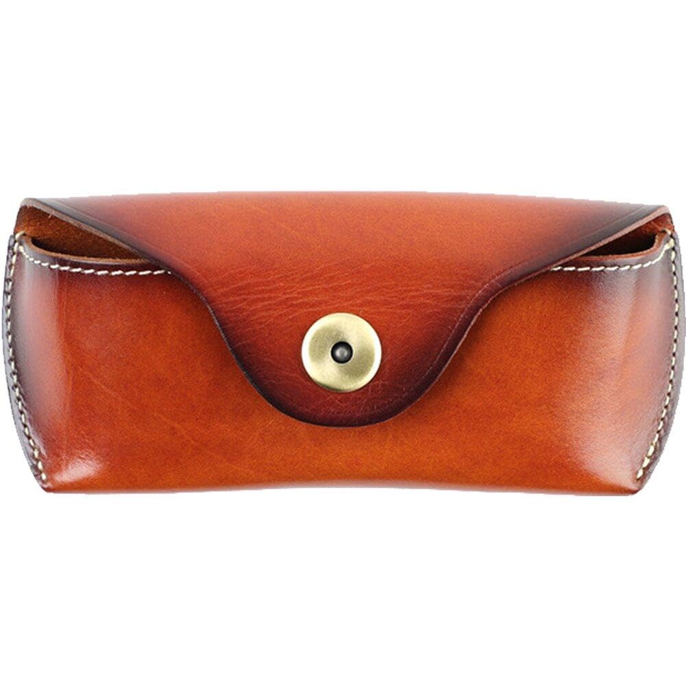 Étui à lunettes en cuir pochette de transport portable pour lunettes de soleil
