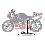 Especificaciones: Peso: 17 kg (inkl. Rollen), Capacidad de carga: 300 kg. La distancia al suelo de las ruedas max. es de 5 a 15 cm, según el modelo. Ideal para hibernación suspendida, evita el sufrimiento de gomas y horquilla