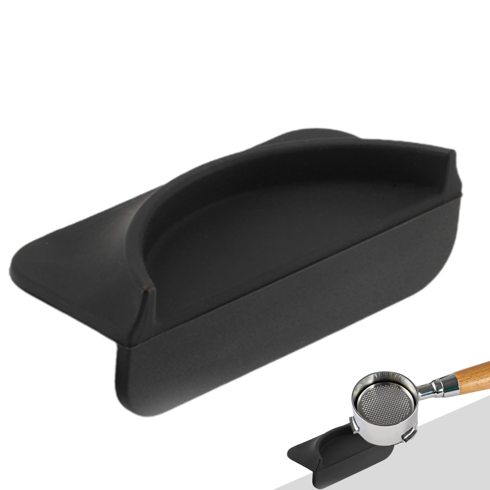 Generico Coffee Tamp Tamping Mat, Non-Slip Espresso Machine Accessories, Espresso Tamper Mat, Silicone Food Grade Espresso Pad, Black Tamping Mat for Espresso, Ergonomic Espresso Mat for Home