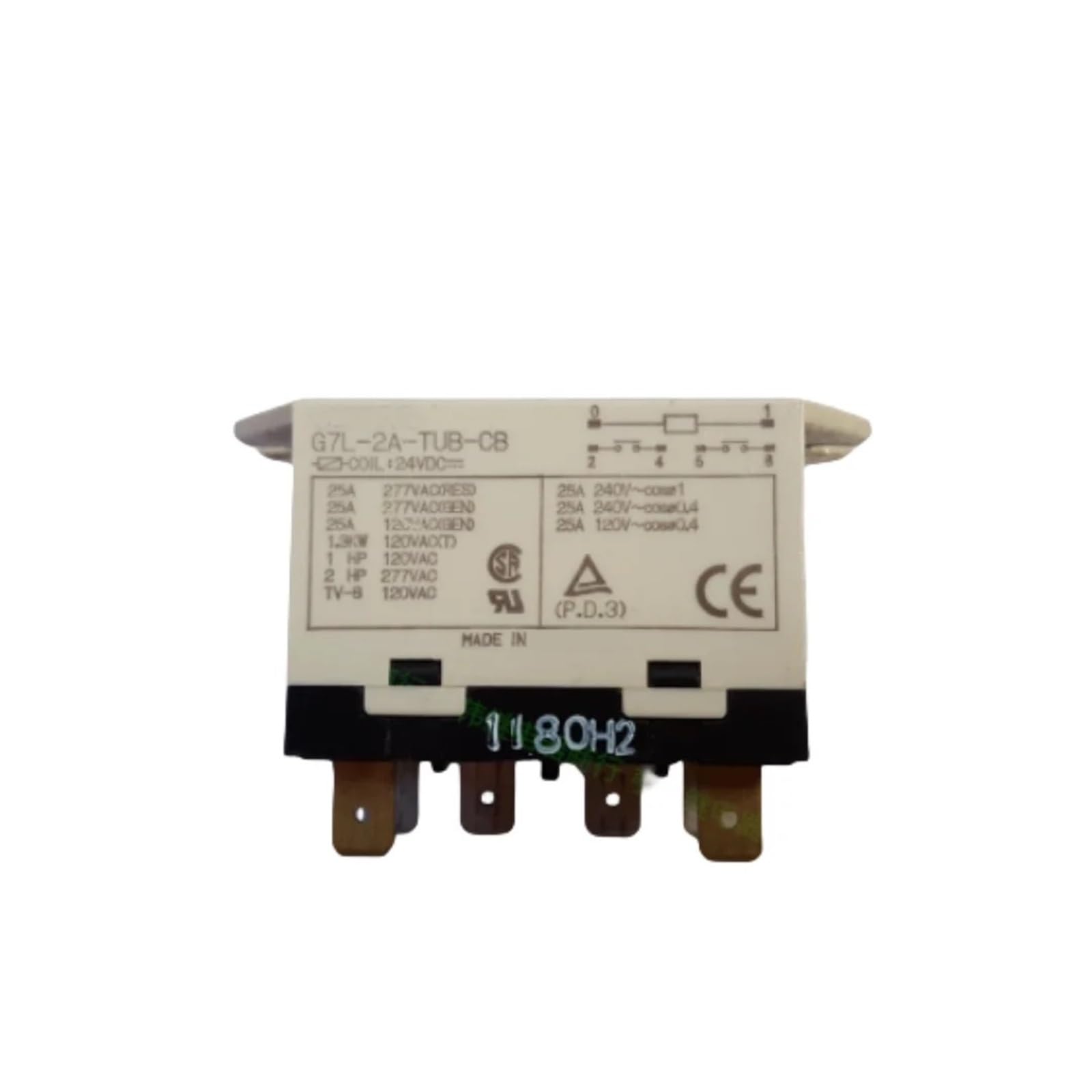 G7L-2A-TUB 200-240VAC meilleur relais double pôle 25A haute isolation
