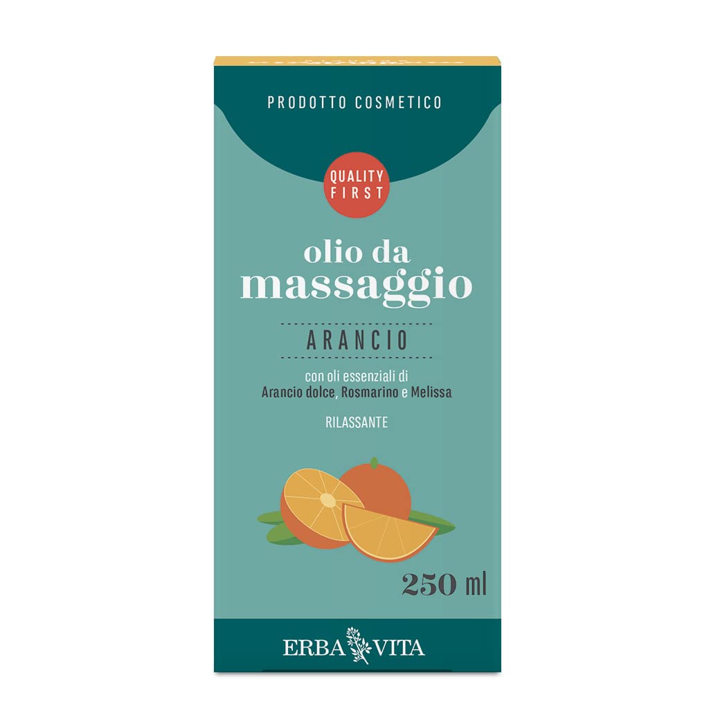 Erba Vita Olio Massaggio Arancio - Flacone da 250 ml - 4