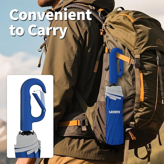 Image of Umbrella for Women | Umbrellas for Men | UV Coated 3 Fold Umbrella for Rain with Auto Open and Close Small Folding Travel-Foldable Windshield
