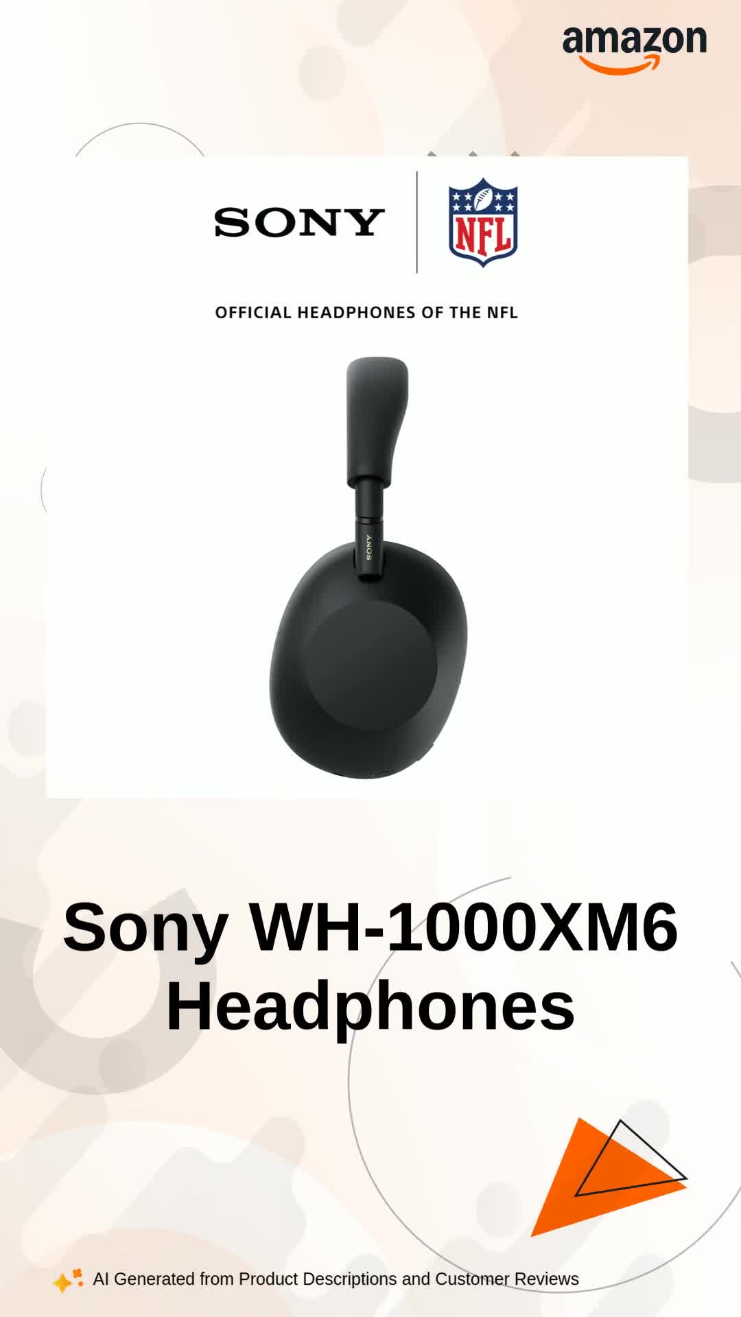 Sony WH-1000XM6 The Best Wireless Noise Canceling Headphones, HD