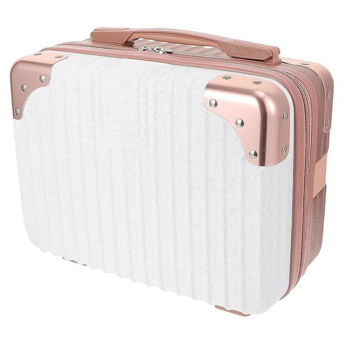 Hard Shell Cosmetic Bag Case Travel Hand Luggage Small Portable C...