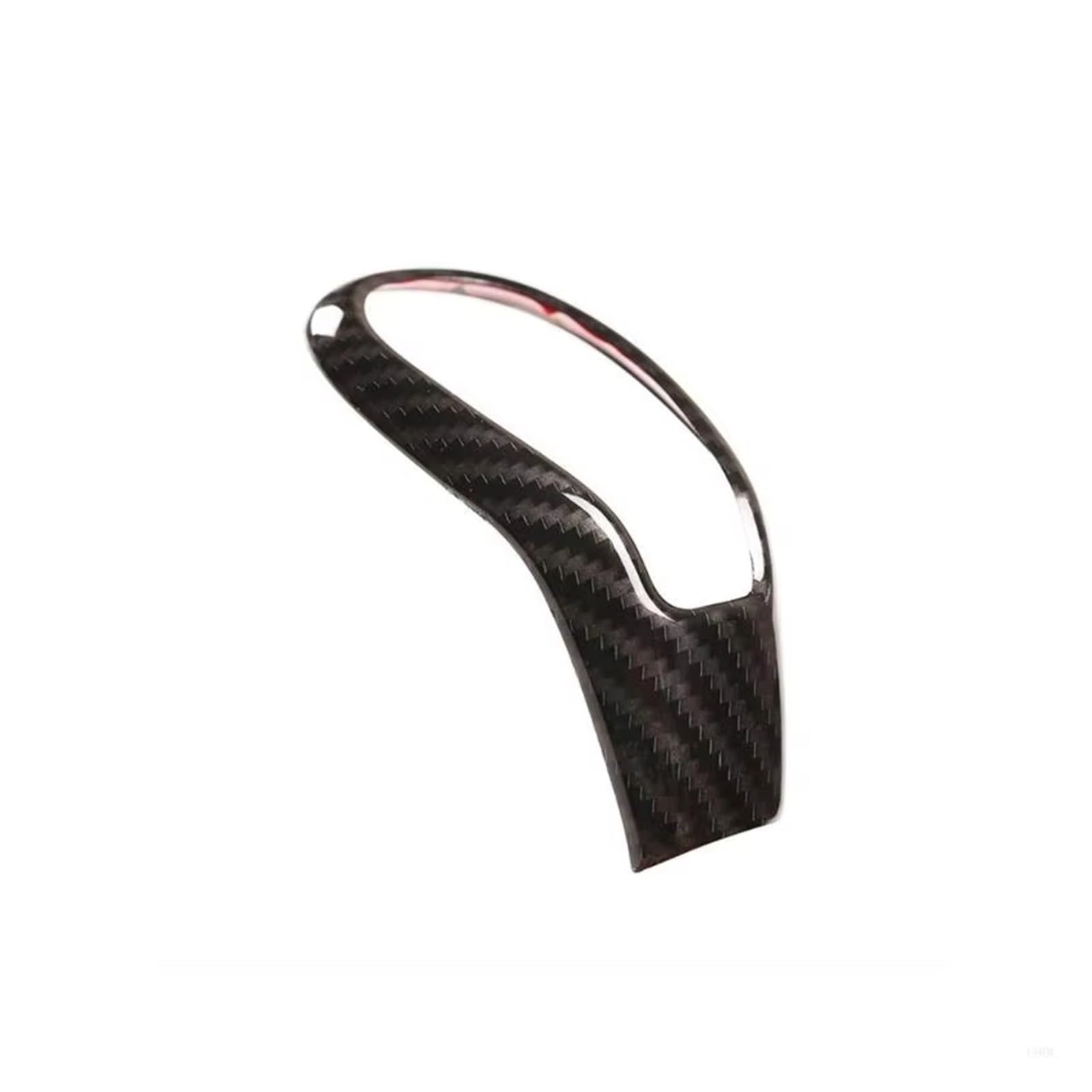 Linqianbhd Carbon Fiber Car Gear Shift Knob For V40 Car Gear Shifter Head Cover Trim Universal Automotive 2025 Shifterer Knob Frame(Carbon Fiber)