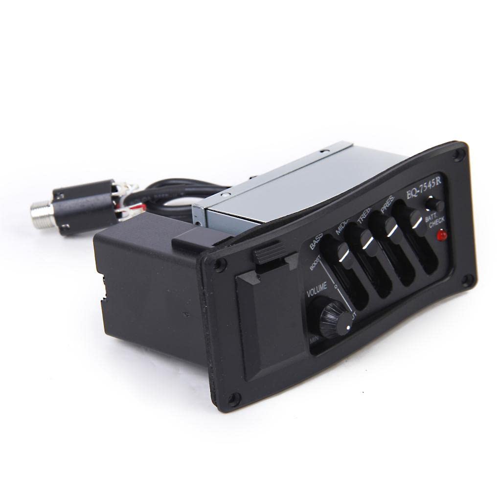 Completo Kit De EQ Pre-Amp Más Pastilla Pickup Para Guitarra Acústica 7545R